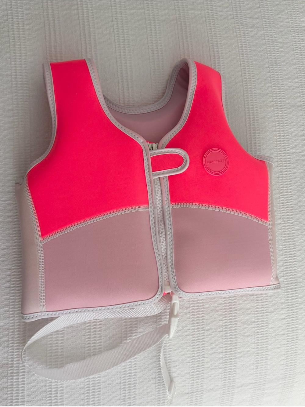 Sunnylife Kids Swim Vest - Neon Pink & Light Pink